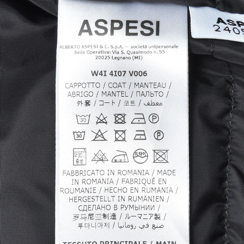 ASPESI(アスペジ) リサイクルナイロンダウンフーディーコート ADAM/7I4I07V006
