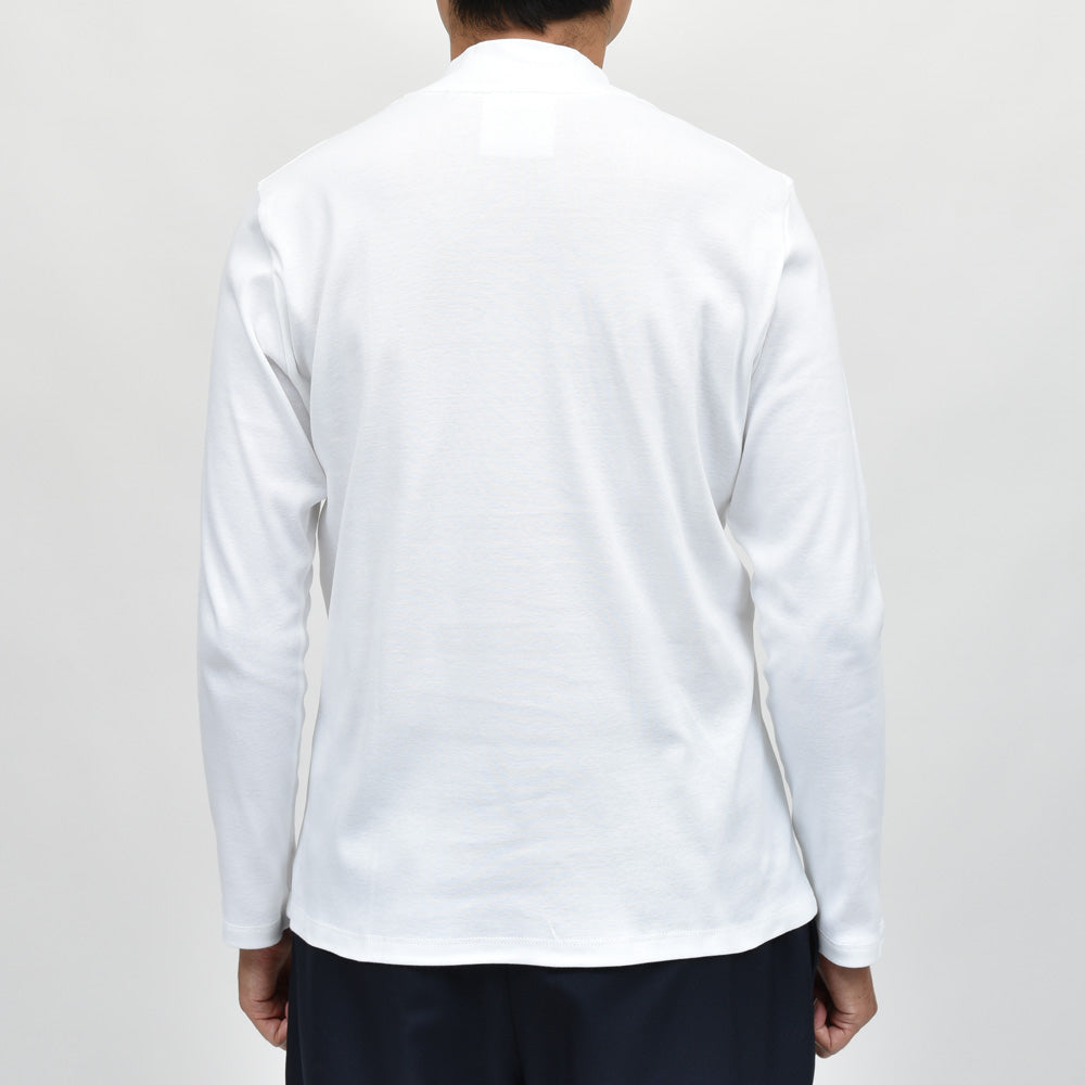 MAISON CORNICHON(メゾン コルニション) コットンフライスモックネックL/Sカットソー