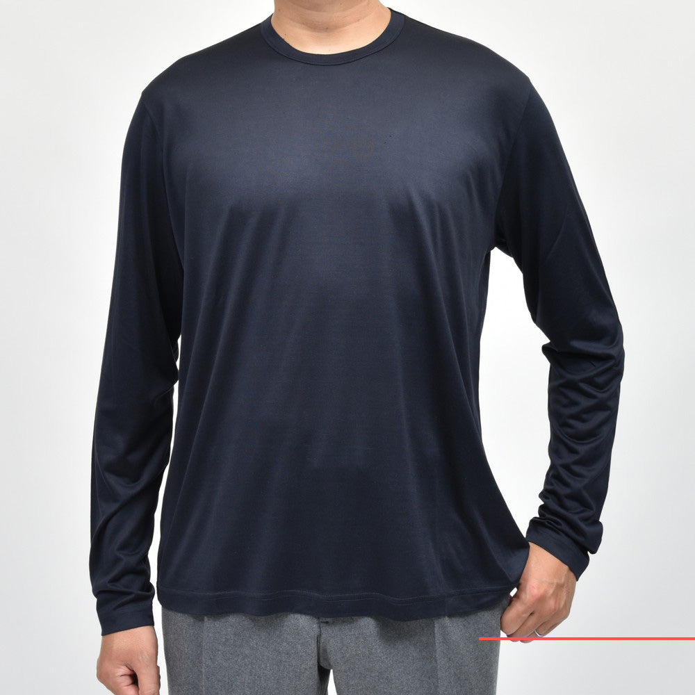 Stefan Brandt(シュテファン ブラント) シルクジャージL/Sクルーネックカットソー ENEASLA 884-31241002