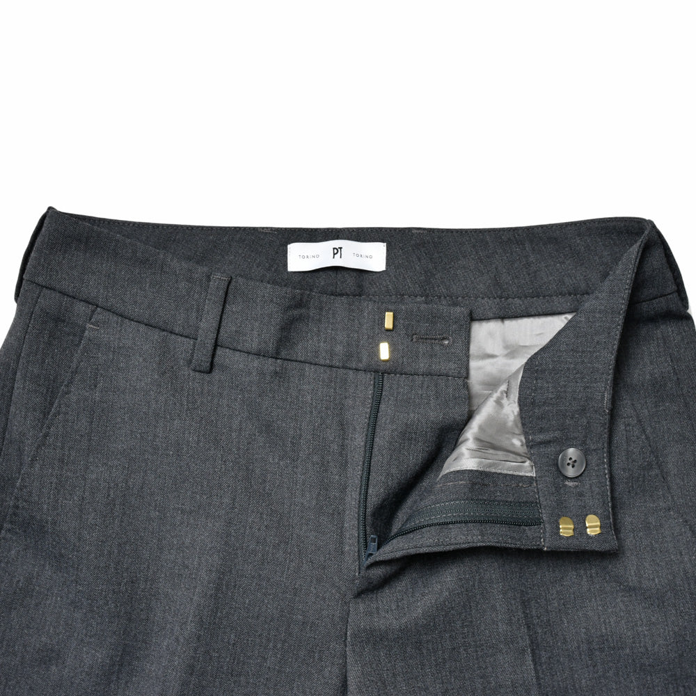 PT TORINO(ピーティー トリノ) NEW YORK/PO36 ポリエステルウールストレッチテーパードパンツ