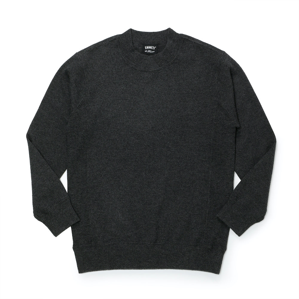 エンメティ / カシミア モックネック ニット/CASHMERE MOCKNECK/グレー