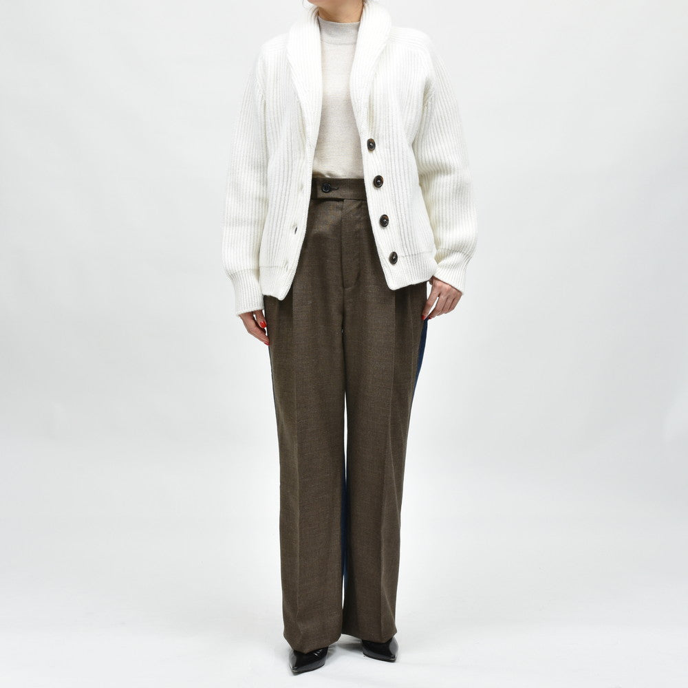 BEGG X CO(ベグ アンド コー)<BR>Mini Yacht Cardigan ローゲージカシミアショールカラーニットカーディガン