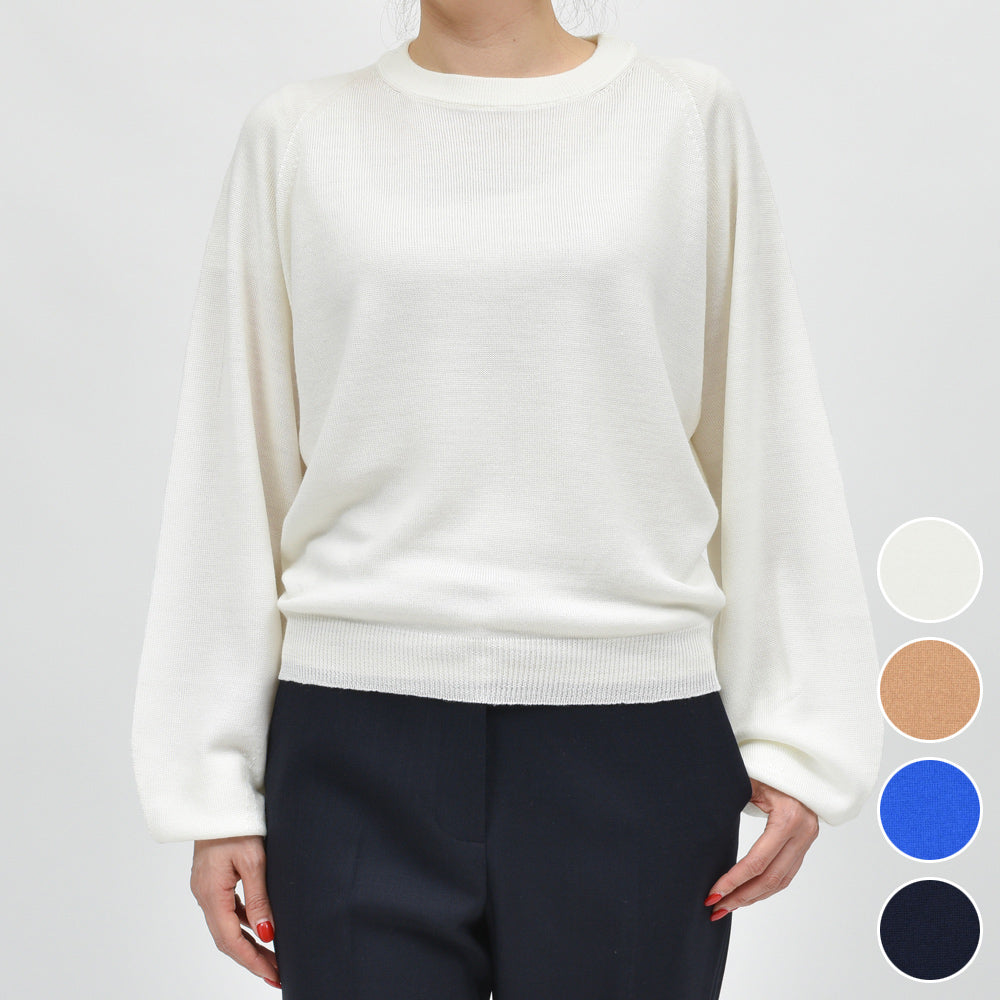 SCAGLIONE(スカリオーネ) DNM084 ウールクルーネックニット