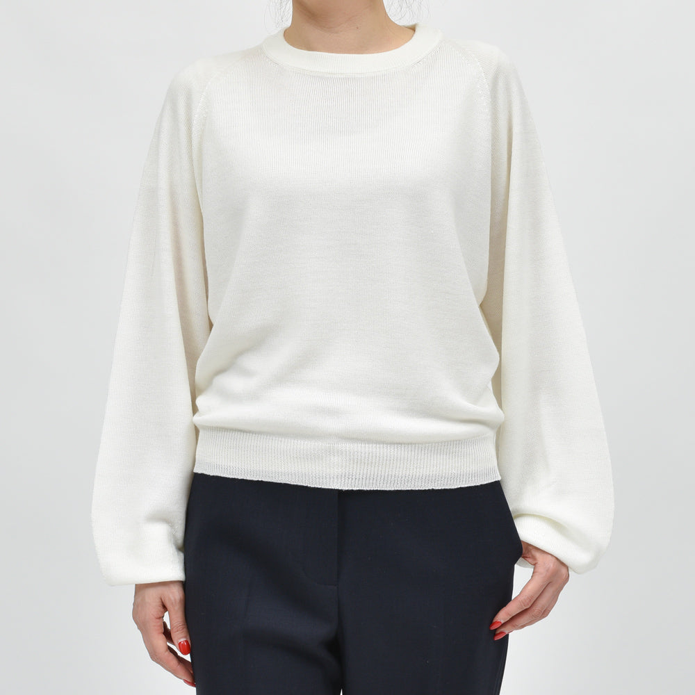 SCAGLIONE(スカリオーネ) DNM084 ウールクルーネックニット