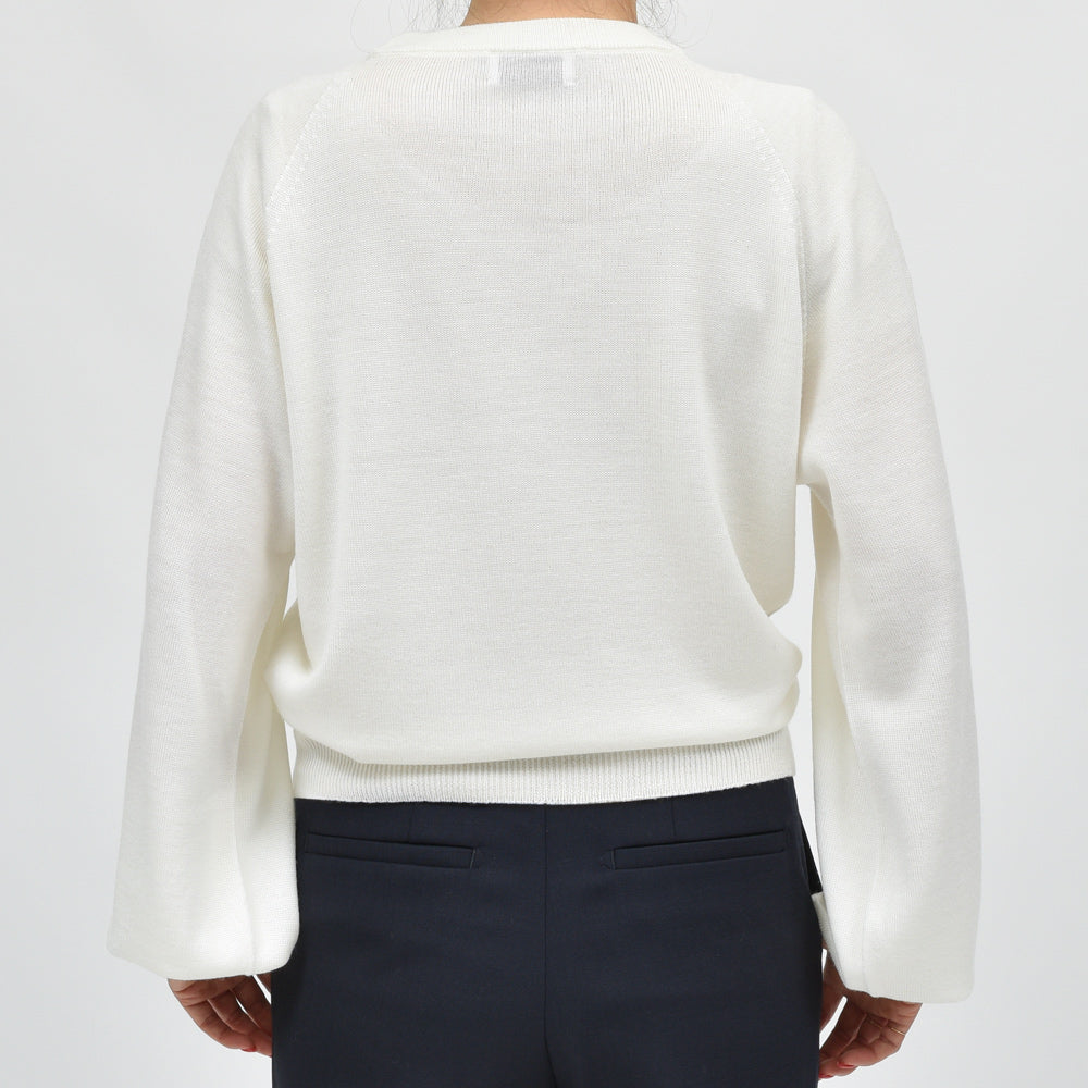 SCAGLIONE(スカリオーネ) DNM084 ウールクルーネックニット
