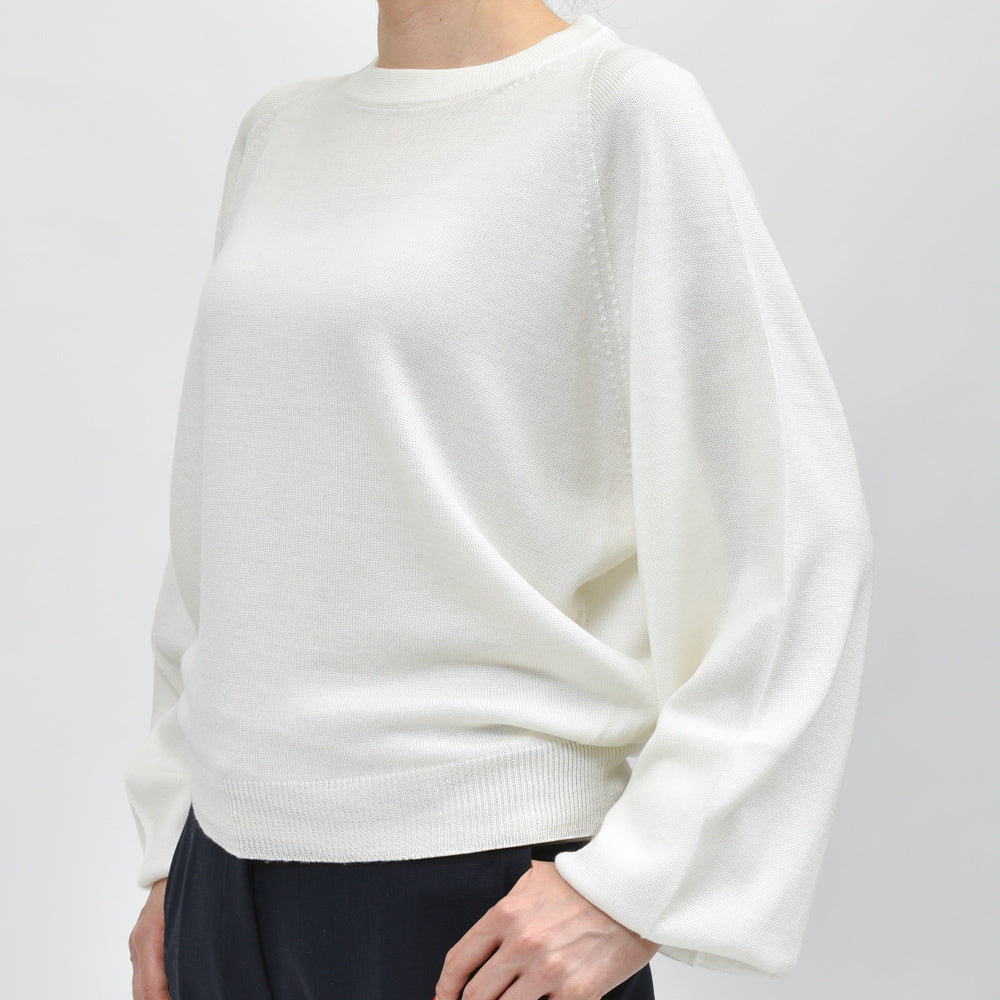 SCAGLIONE(スカリオーネ) DNM084 ウールクルーネックニット