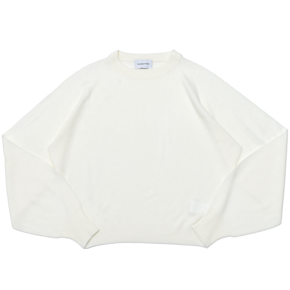 SCAGLIONE(スカリオーネ) DNM084 ウールクルーネックニット