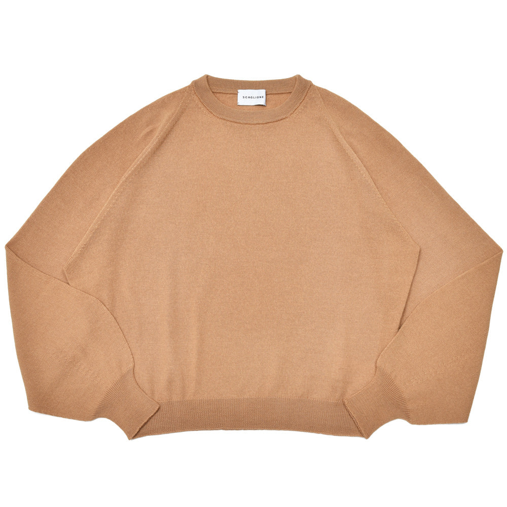 SCAGLIONE(スカリオーネ) DNM084 ウールクルーネックニット