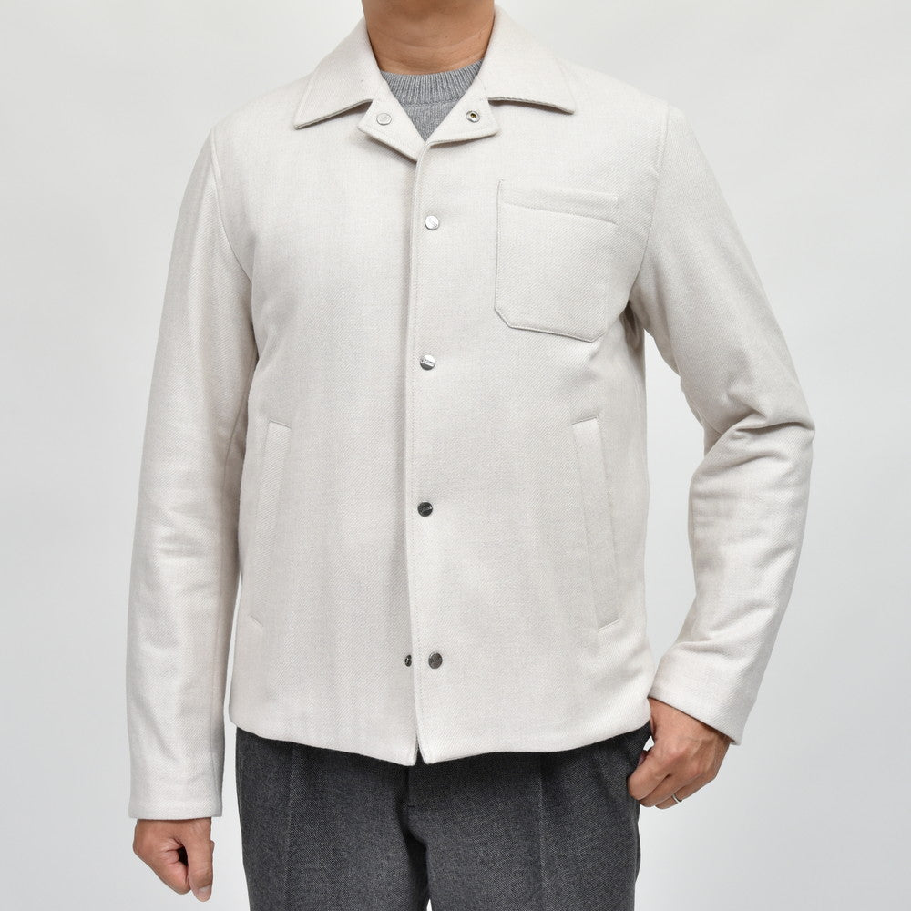 HERNO(ヘルノ) ウールリヨセルライトフランネルパデッドジャケット GI000445U-33429R