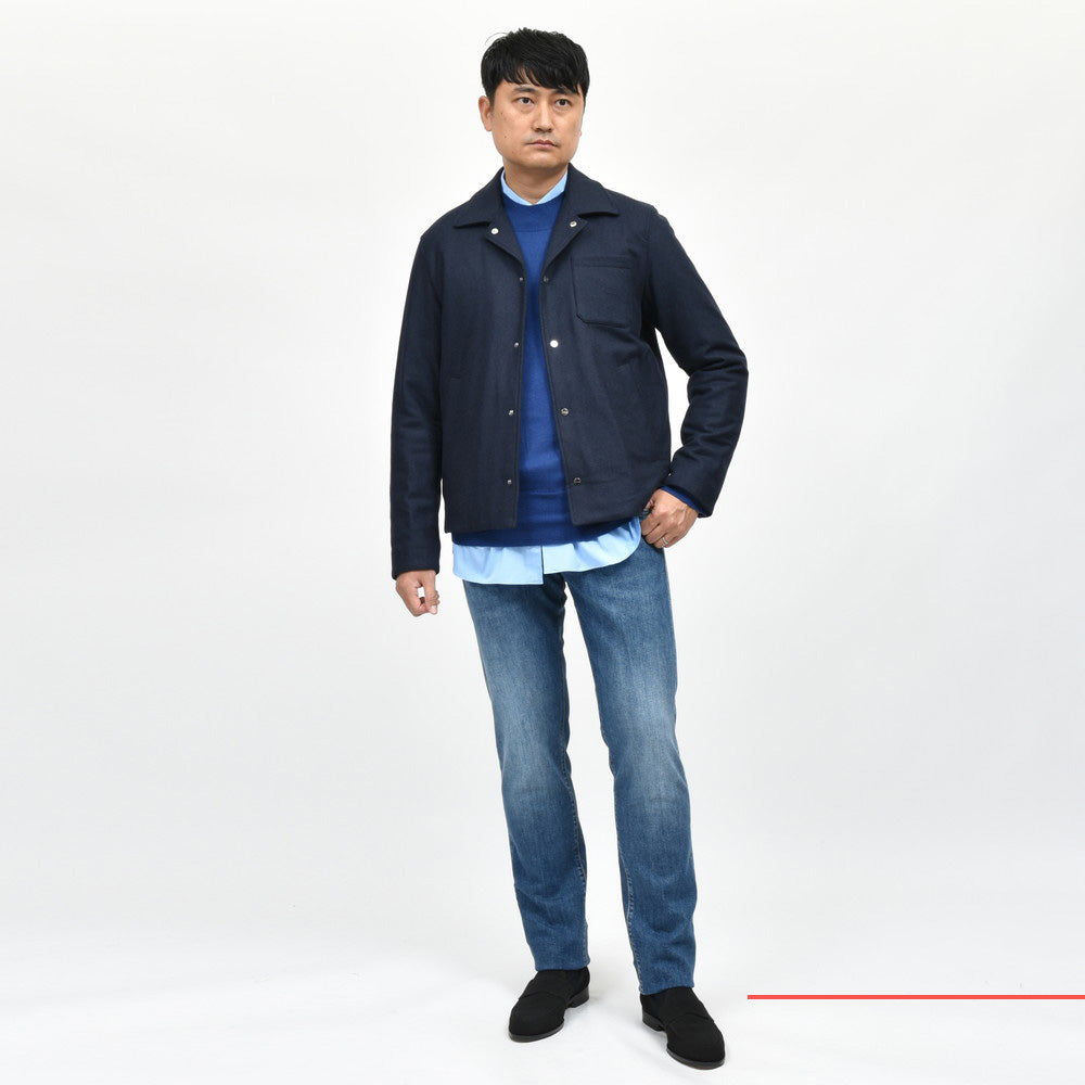 HERNO(ヘルノ) ウールリヨセルライトフランネルパデッドジャケット GI000445U-33429R