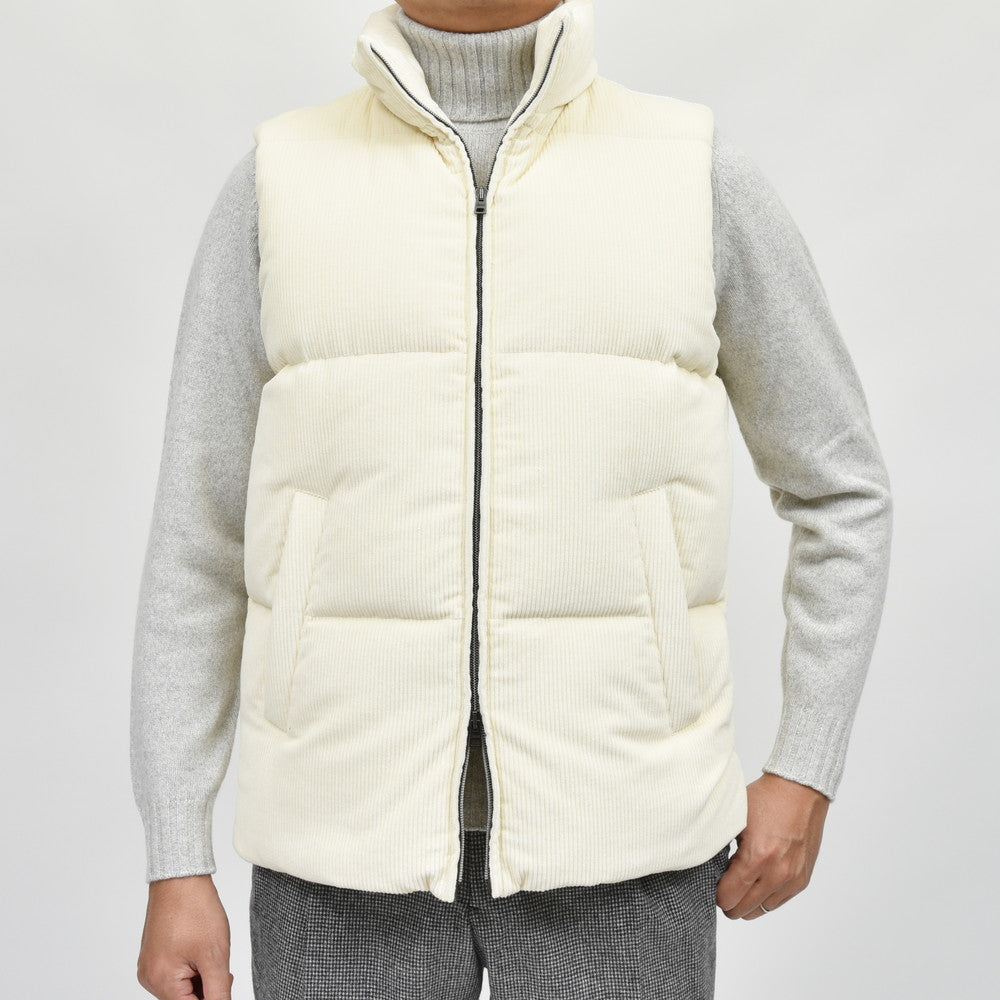 HERNO(ヘルノ) コットンカシミアコーデュロイダウンベスト PI001203U-13198