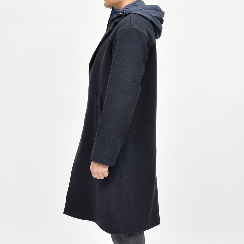 HERNO(ヘルノ) ウールナイロンダブルフェイスフランネルチェスターフィールドコート CA000195U-33430