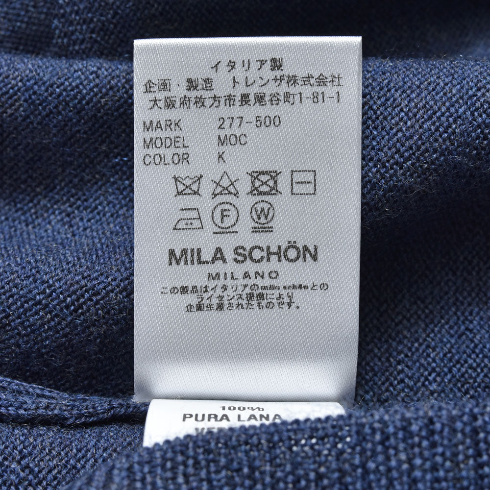 MILA SCHON MILANO(ミラ ショーン ミラノ) ハイゲージウールモックネックニット 277-500