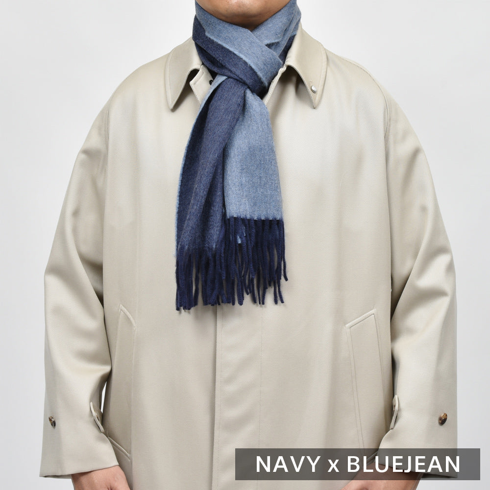 BEGG X CO(ベグ アンド コー) カシミアダブルフェイスマフラー Arran Reversible Scarf 18342202225