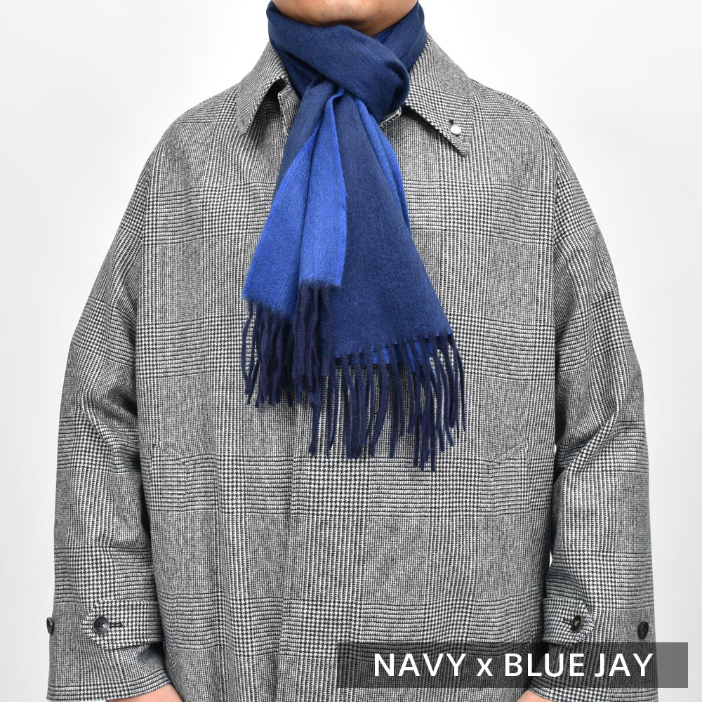 BEGG X CO(ベグ アンド コー) カシミアダブルフェイスマフラー Arran Reversible Scarf 18342202225