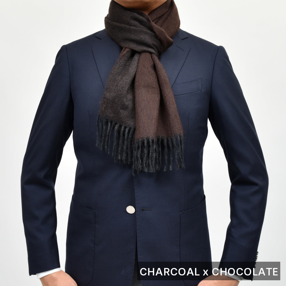BEGG X CO(ベグ アンド コー) カシミアダブルフェイスマフラー Arran Reversible Scarf 18342202225