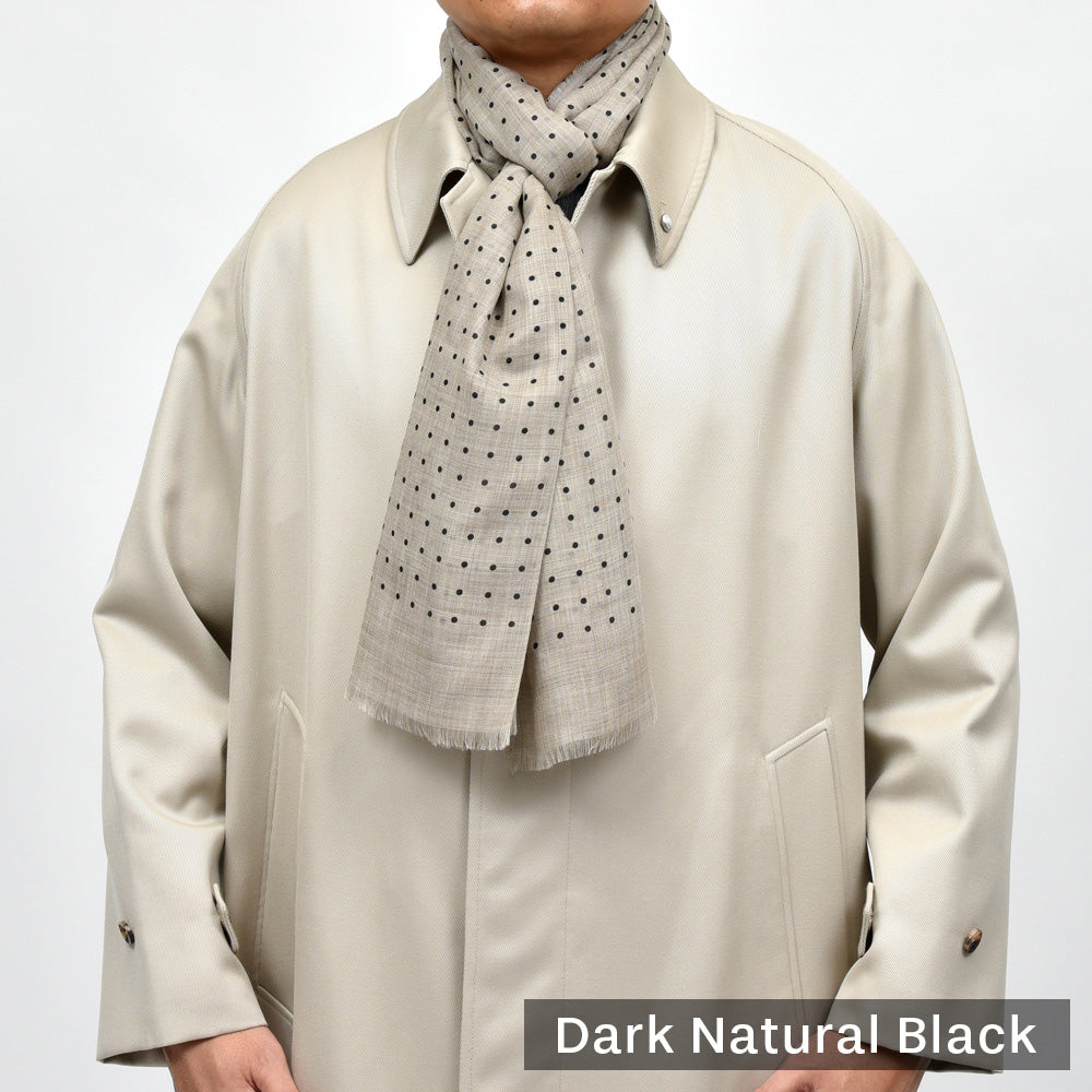 BEGG X CO(ベグ アンド コー) シルキーカシミアドットストール Wispy Hanover Scarf 18342203225