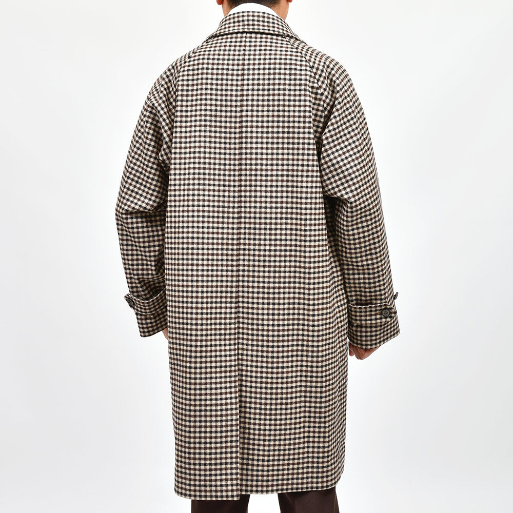 MACKINTOSH マッキントッシュ BELFORD ウール シェパードチェック バルカラーコート