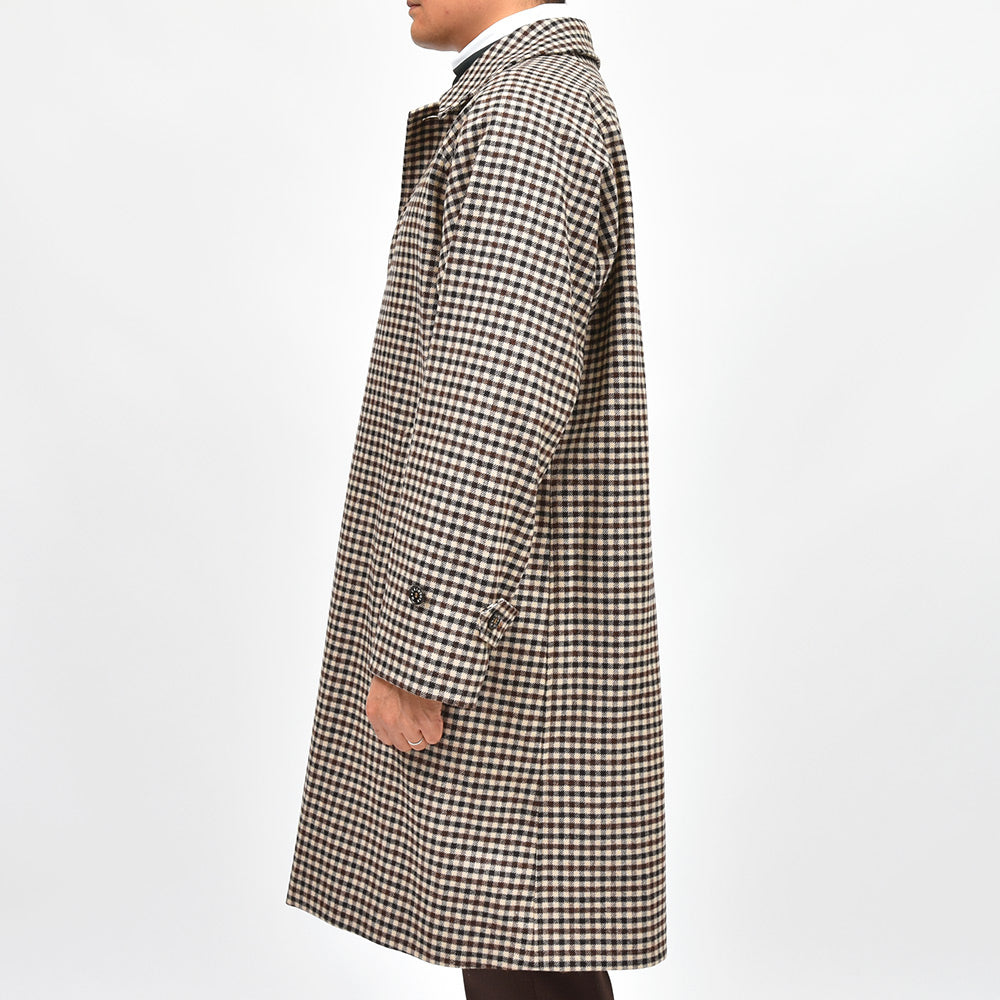 MACKINTOSH マッキントッシュ BELFORD ウール シェパードチェック バルカラーコート