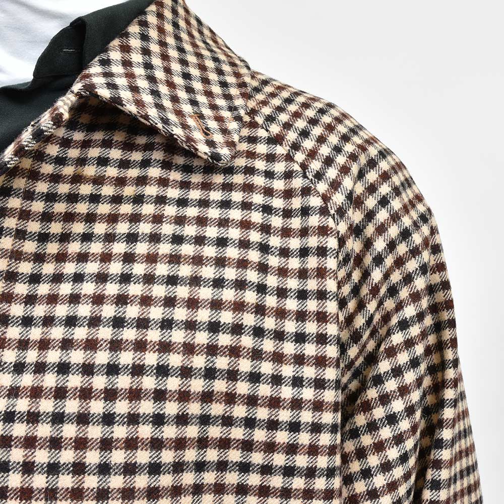 MACKINTOSH マッキントッシュ BELFORD ウール シェパードチェック バルカラーコート