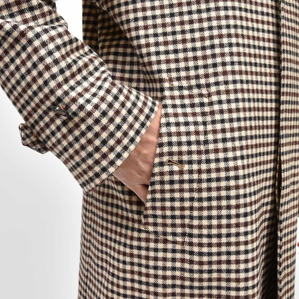 MACKINTOSH マッキントッシュ BELFORD ウール シェパードチェック バルカラーコート