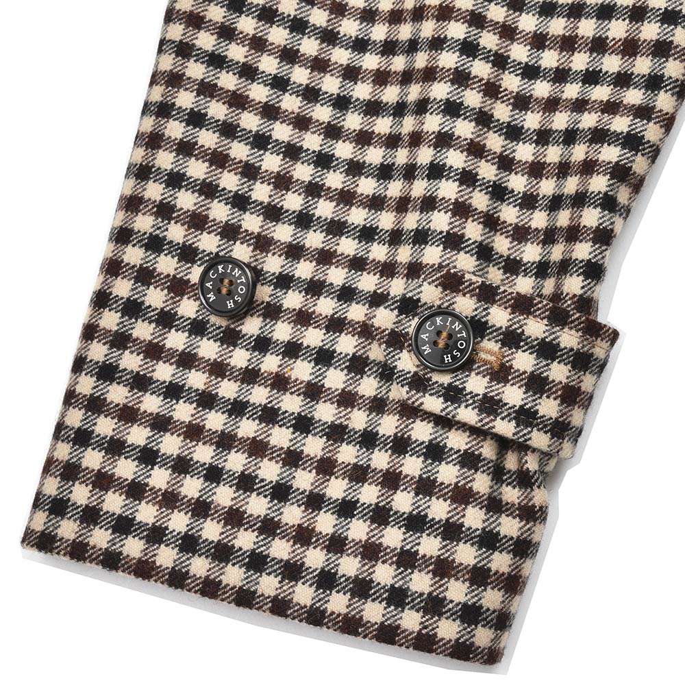 MACKINTOSH マッキントッシュ BELFORD ウール シェパードチェック バルカラーコート
