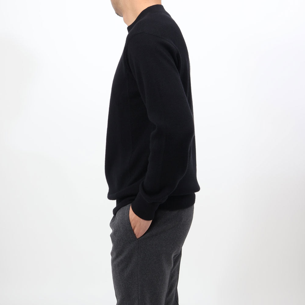 エンメティ / カシミア モックネック ニット/CASHMERE MOCKNECK/ブラック