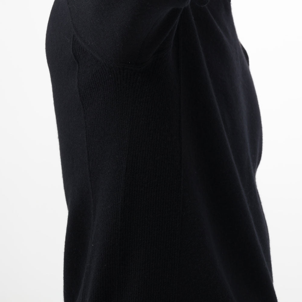 エンメティ / カシミア モックネック ニット/CASHMERE MOCKNECK/ブラック