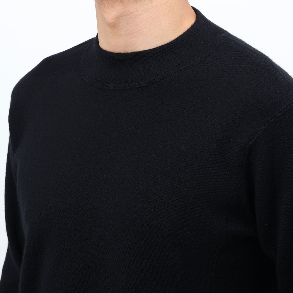 エンメティ / カシミア モックネック ニット/CASHMERE MOCKNECK/ブラック
