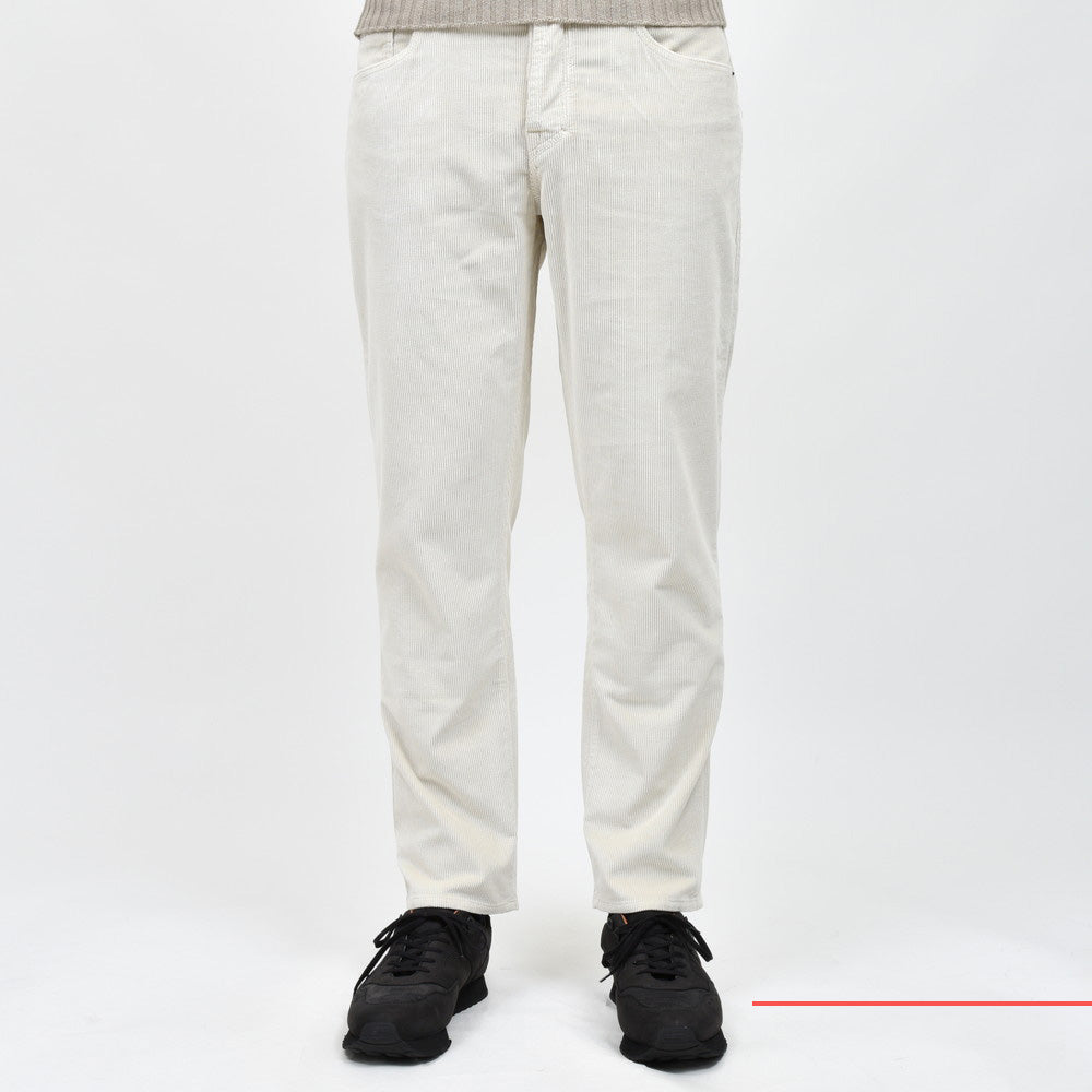 YCHAI(イカイ) ROBUSTOロブスト ウォッシュドストレッチコットンコーデュロイテーパードフィットパンツ YPUJF004-1TS0083TO