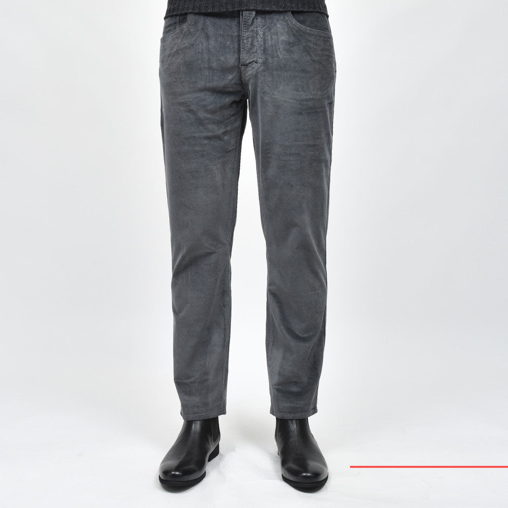 YCHAI(イカイ) ROBUSTOロブスト ウォッシュドストレッチコットンコーデュロイテーパードフィットパンツ YPUJF004-1TS0083TO