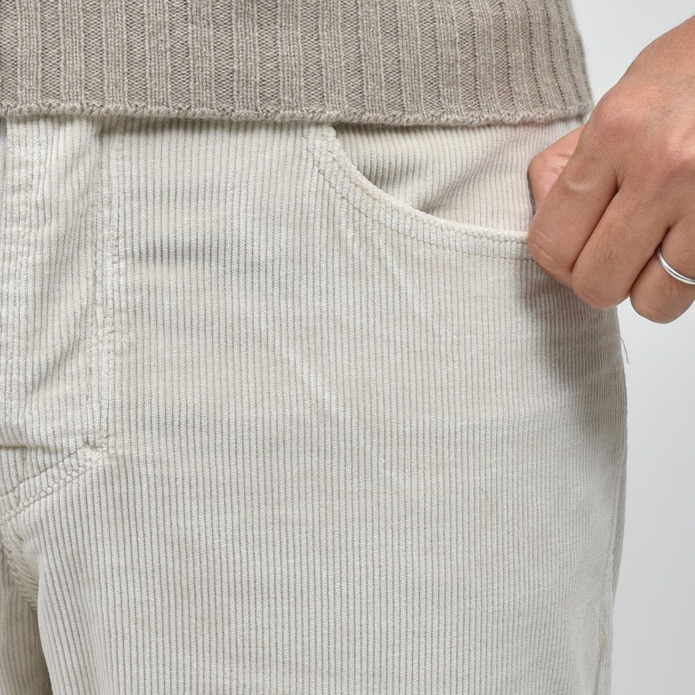 YCHAI(イカイ) ROBUSTOロブスト ウォッシュドストレッチコットンコーデュロイテーパードフィットパンツ YPUJF004-1TS0083TO
