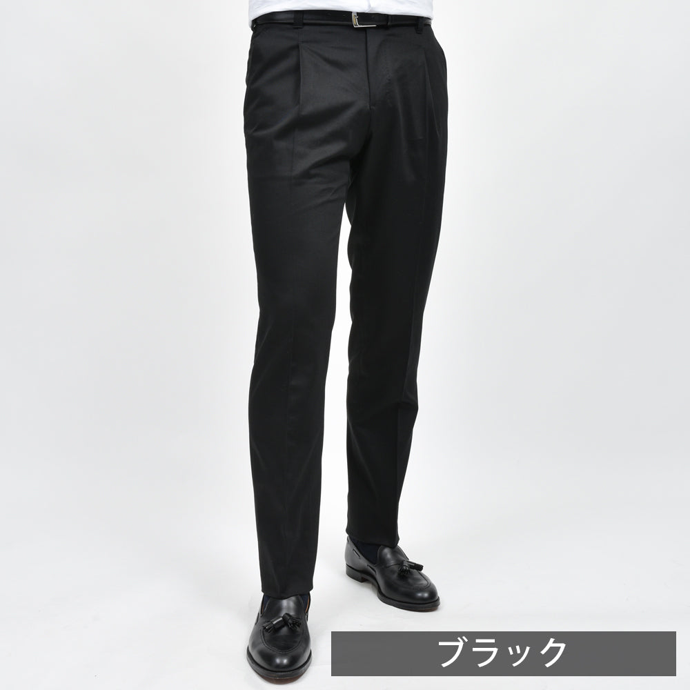 IGARASHI TROUSERS(五十嵐トラウザーズ) コットンチノ1プリーツスリムテーパードパンツ IGT/1OUTP/W2010