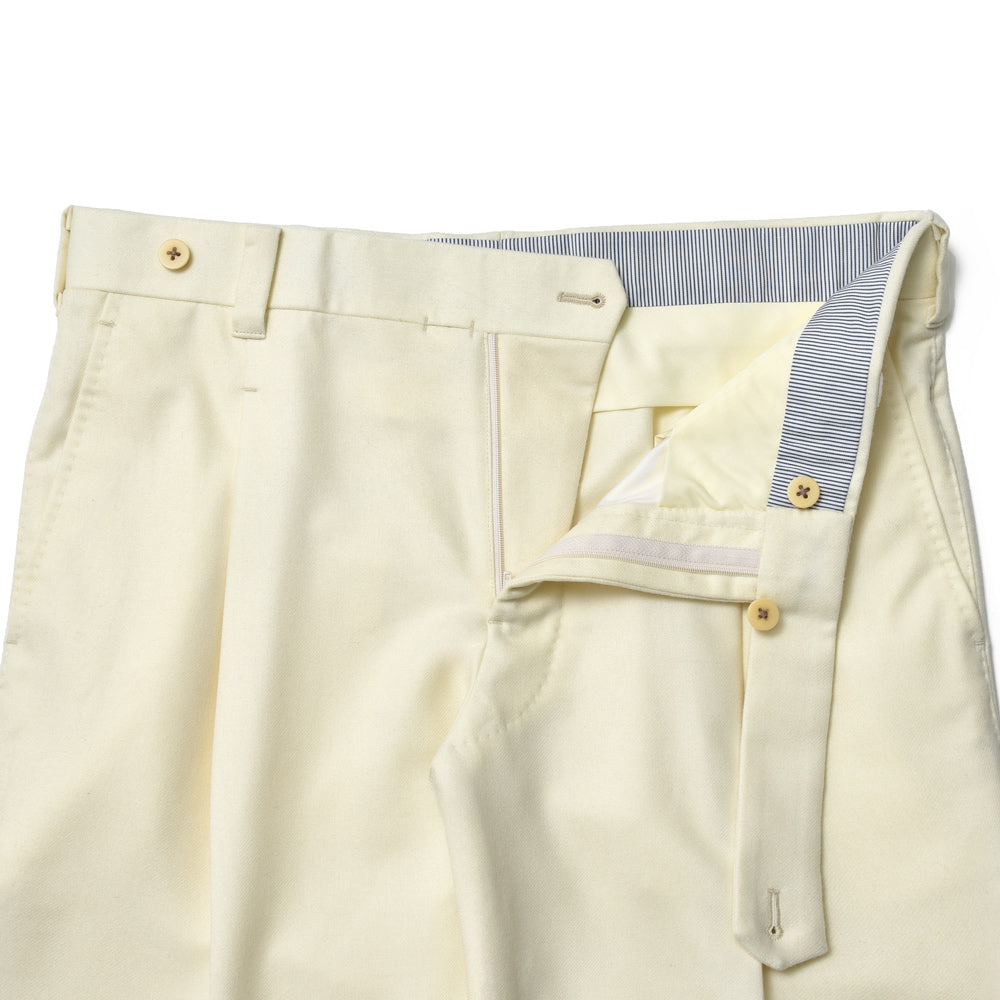 IGARASHI TROUSERS(五十嵐トラウザーズ) ウールフランネルソリッド1プリーツスリムテーパードパンツ IGT/1OUTP-01 13042207187