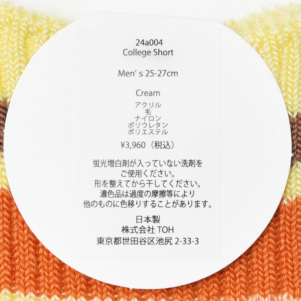 CONLEAD(コンリード) アクリルウールナイロンカレッジラインホーズ COLLEGE 004