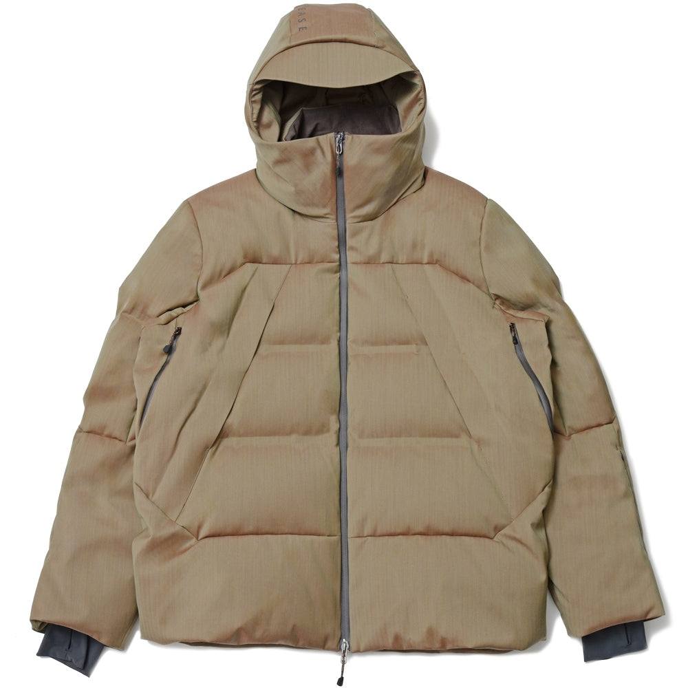 SEASE(シーズ) NORDEND DOWN JACKET ウォーターレペレントウールナイロンヘリンボーンソラーロダウンフーディーブルゾン OJ053TN