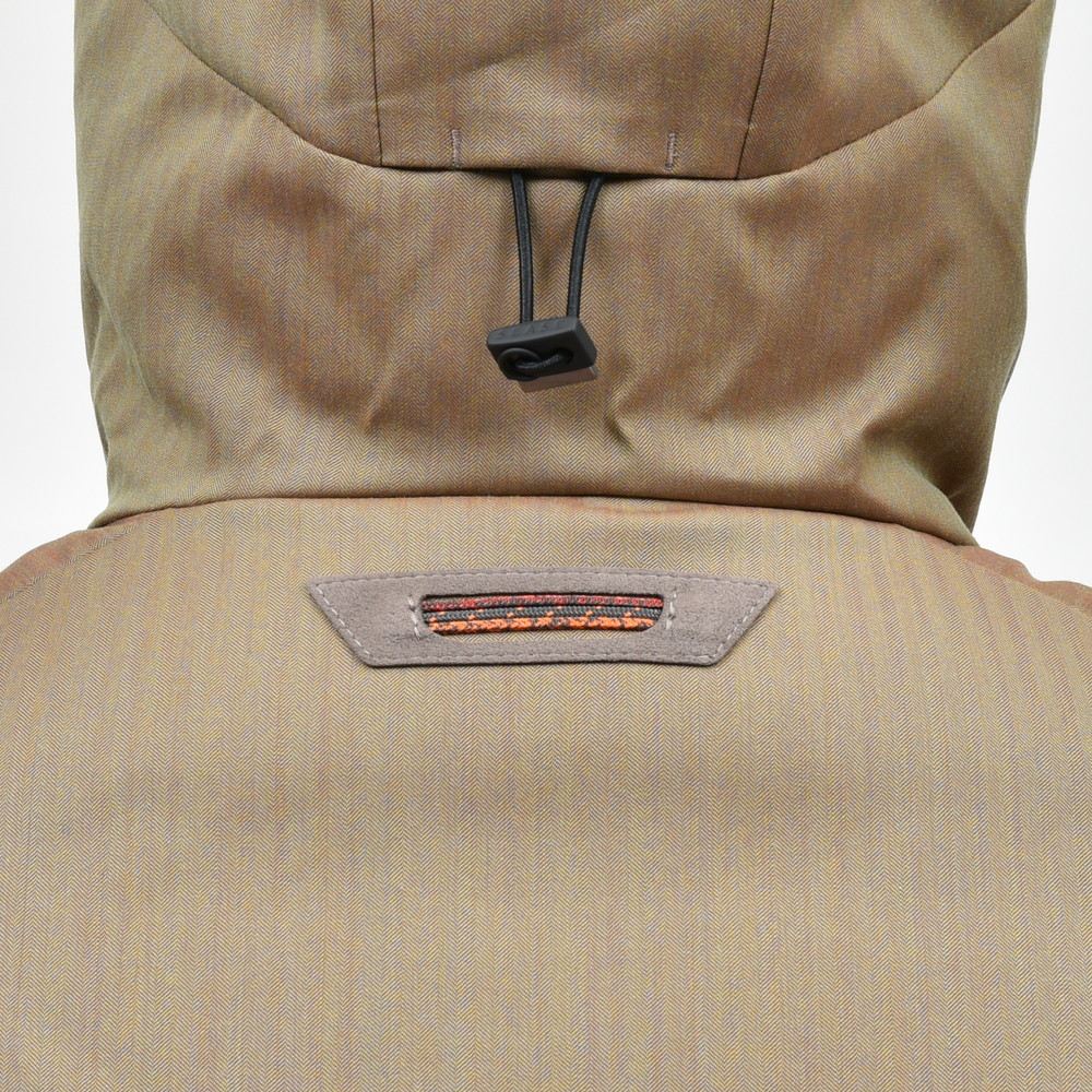 SEASE(シーズ) NORDEND DOWN JACKET ウォーターレペレントウールナイロンヘリンボーンソラーロダウンフーディーブルゾン OJ053TN