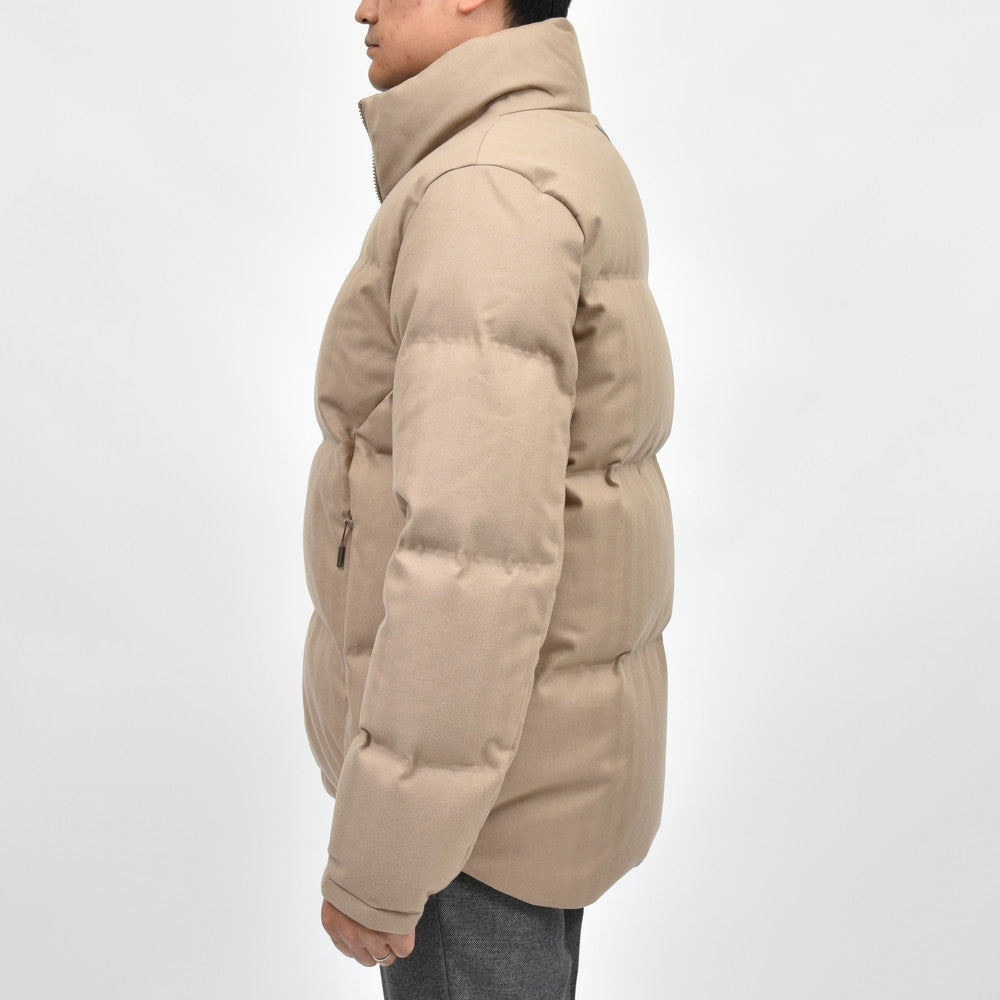 SEASE(シーズ) TRIBECA DOWN JACKET ウォーターレペレントコットンカシミアヘリンボーンスタンドカラーダウンブルゾン 0P037TN