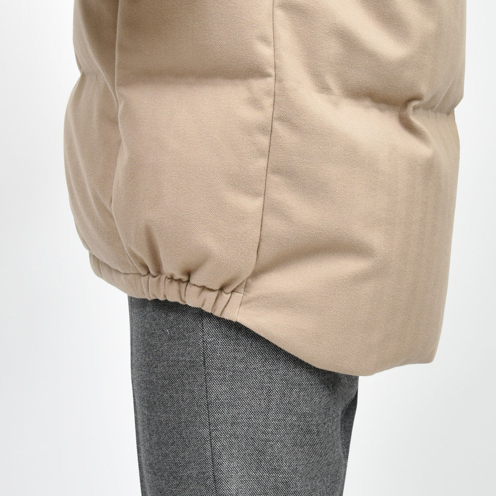 SEASE(シーズ) TRIBECA DOWN JACKET ウォーターレペレントコットンカシミアヘリンボーンスタンドカラーダウンブルゾン 0P037TN