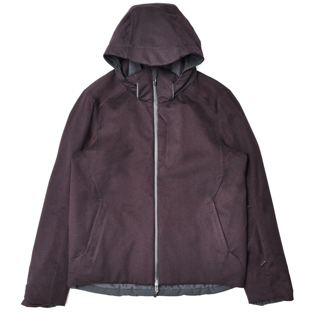 SEASE(シーズ) BALMA JACKET ウォーターレペレントカシミアサキソニーパデッドフーディーブルゾン SE242UAC0S031TN193