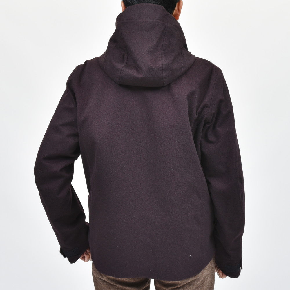 SEASE(シーズ) BALMA JACKET ウォーターレペレントカシミアサキソニーパデッドフーディーブルゾン SE242UAC0S031TN193