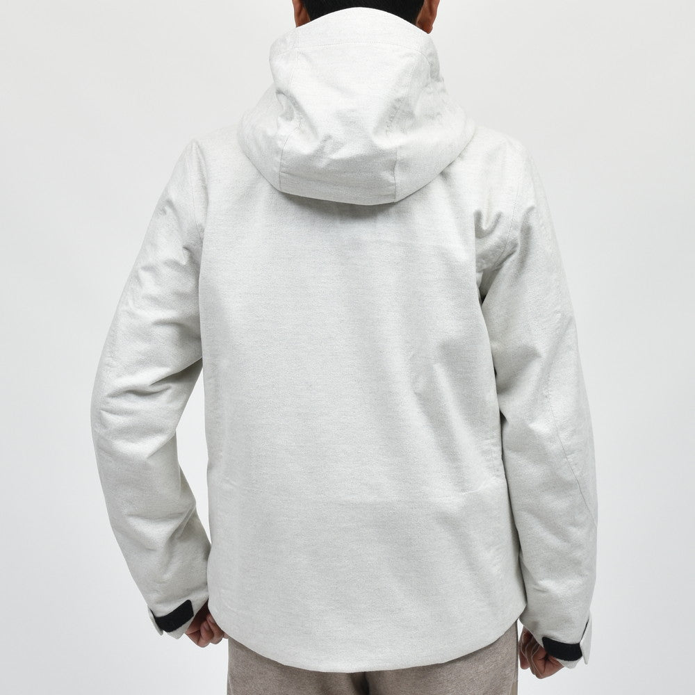 SEASE(シーズ) BALMA JACKET ウォーターレペレントカシミアサキソニーパデッドフーディーブルゾン SE242UAC0S031TN194
