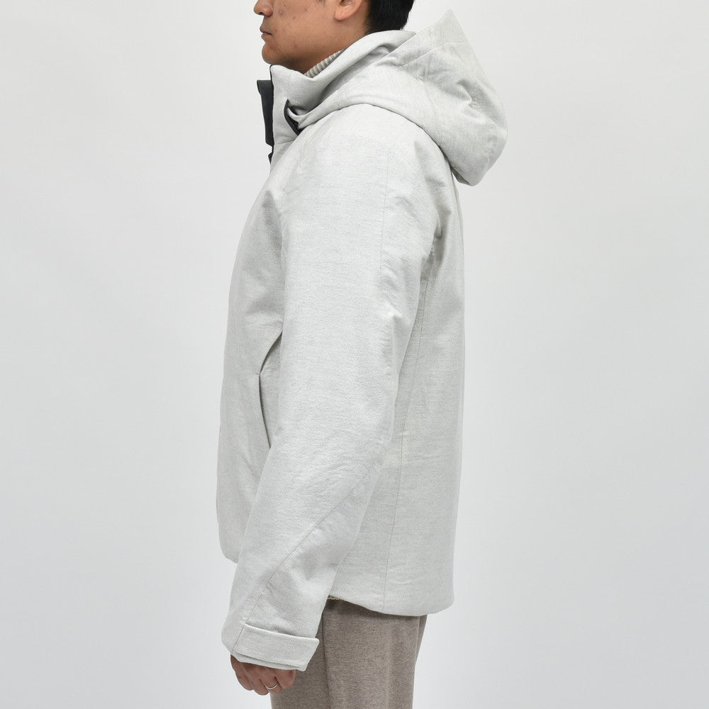 SEASE(シーズ) BALMA JACKET ウォーターレペレントカシミアサキソニーパデッドフーディーブルゾン SE242UAC0S031TN194