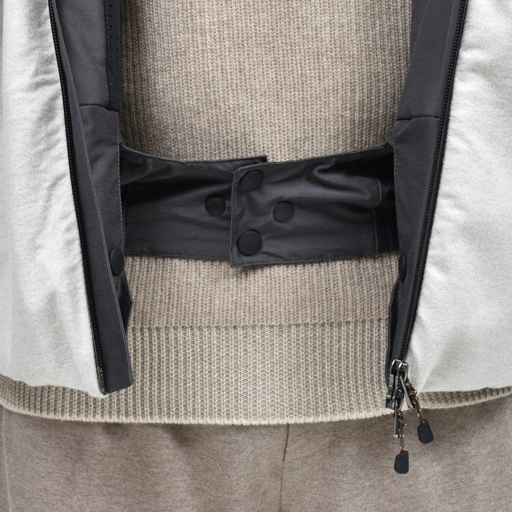 SEASE(シーズ) BALMA JACKET ウォーターレペレントカシミアサキソニーパデッドフーディーブルゾン SE242UAC0S031TN194