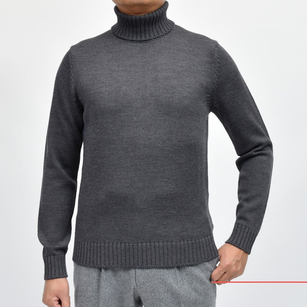 ZANONE(ザノーネ) 5ゲージウールタートルネックニット DV/SLIM FIT/810105/ZR229/25418