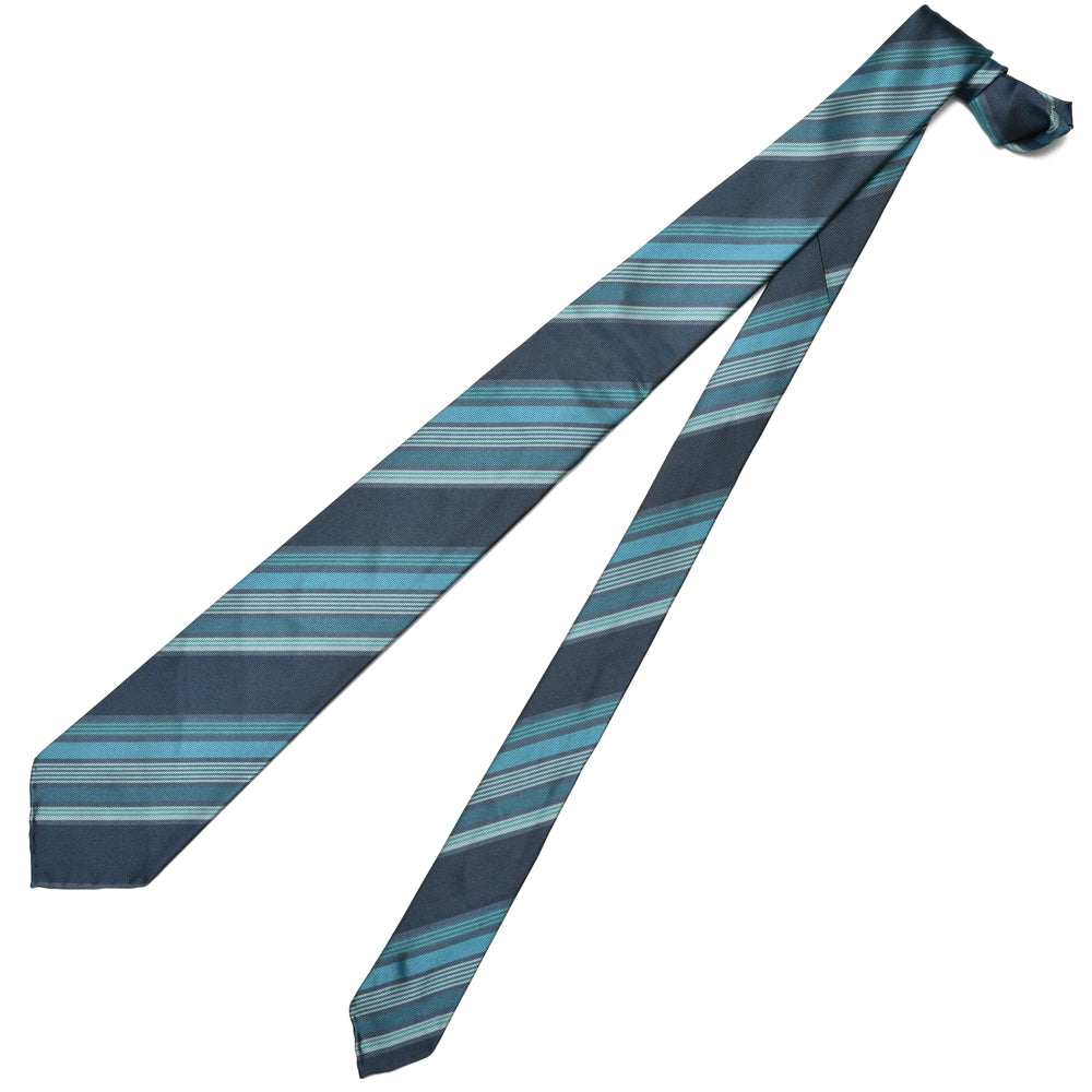 TIE YOUR TIE(タイ ユア タイ) シルクレップストライプセッテピエゲタイ T1063770107 18246203179
