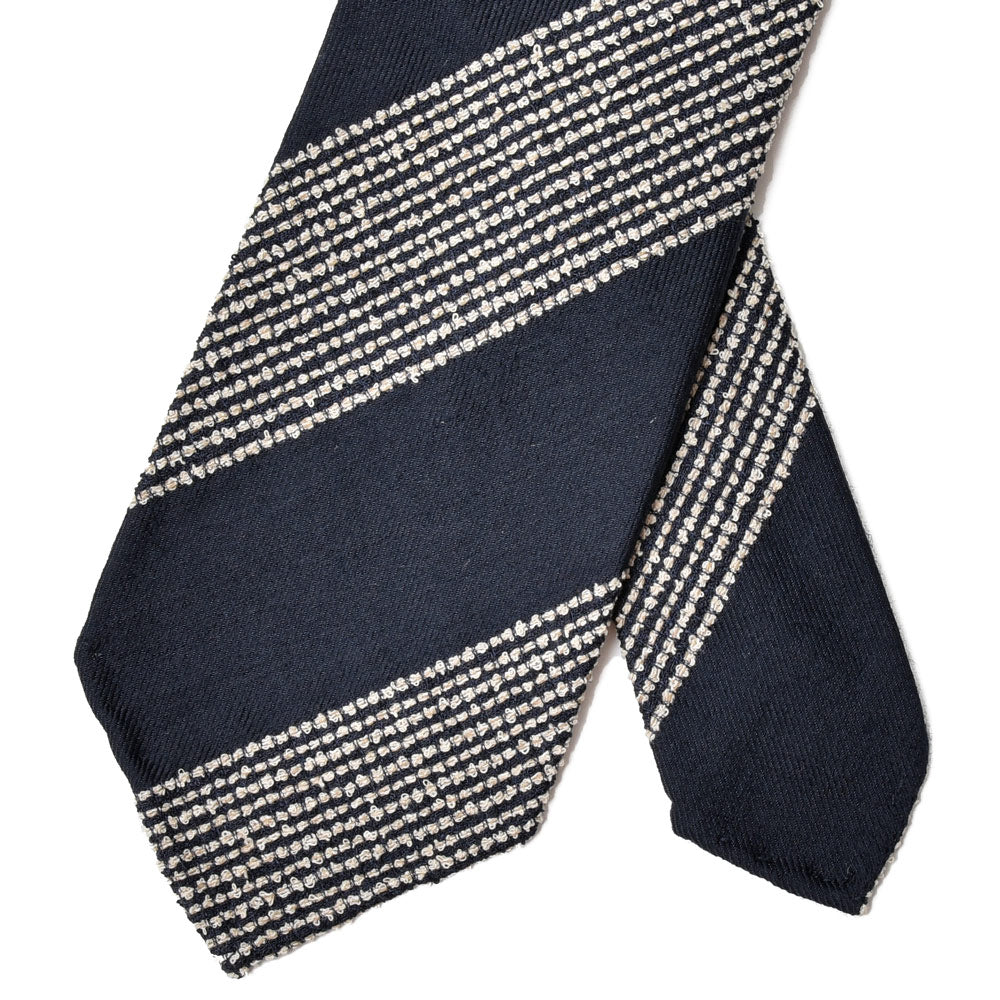 TIE YOUR TIE(タイ ユア タイ) ウールシルクレップジャガードストライプセッテピエゲタイ T1001620207 18246207179