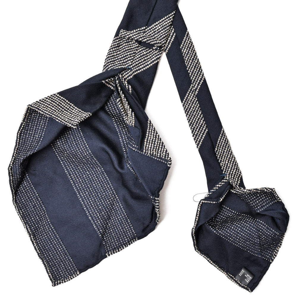 TIE YOUR TIE(タイ ユア タイ) ウールシルクレップジャガードストライプセッテピエゲタイ T1001620207 18246207179