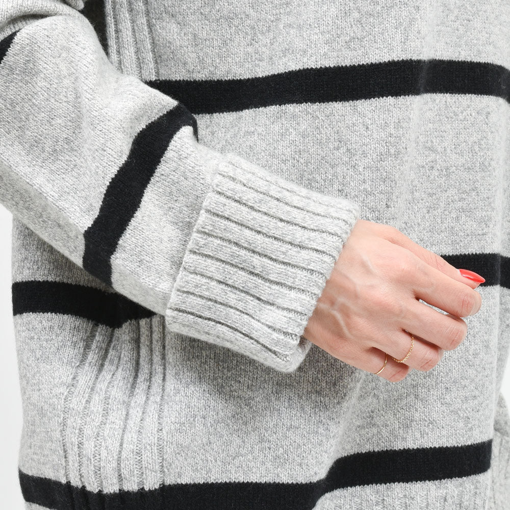JOHN SMEDLEY(ジョンスメドレー) VERLEY 7Gカシミアウールボーダークルーネックニット