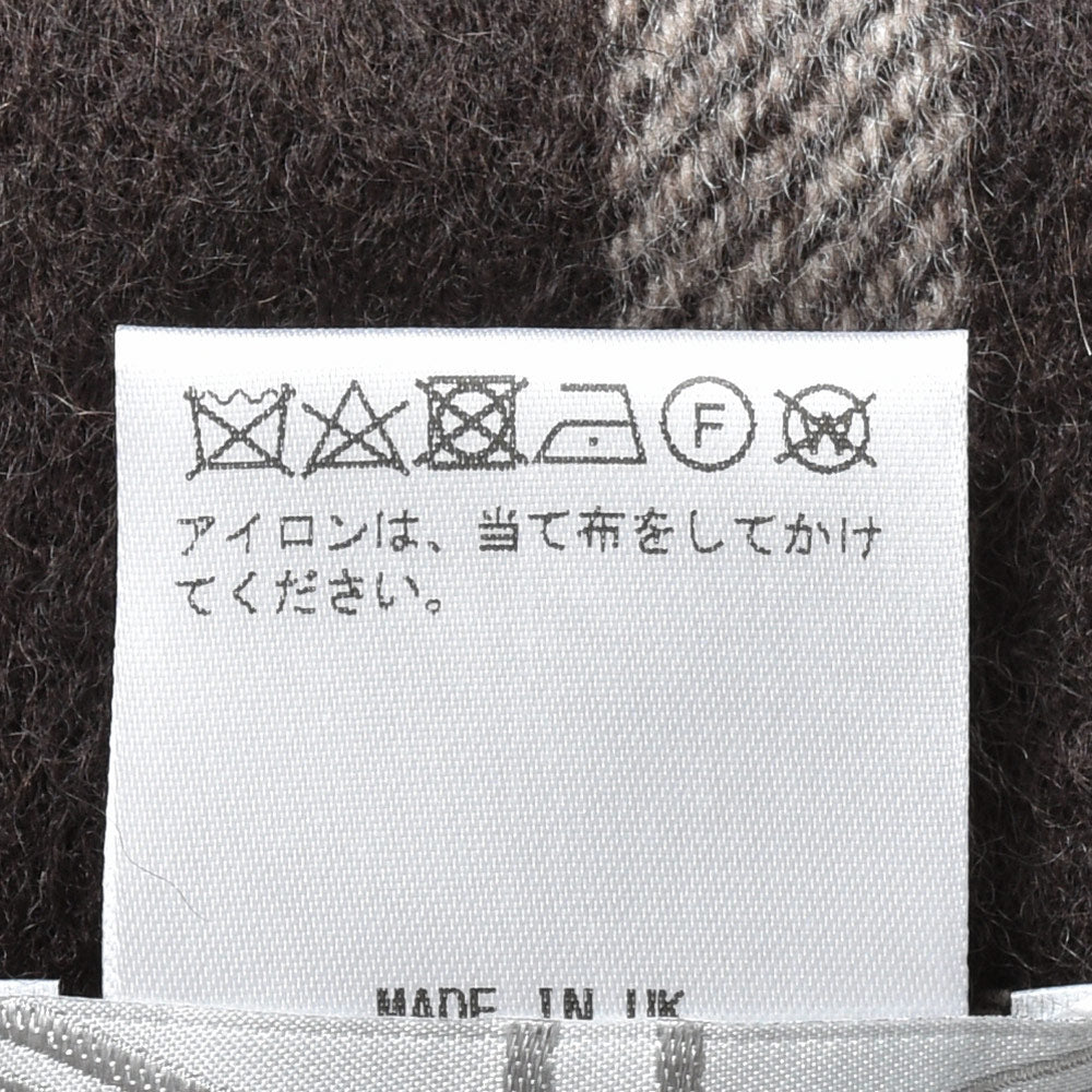 Joshua Ellis(ジョシュア エリス) カシミアチェック中判マフラー 50×190